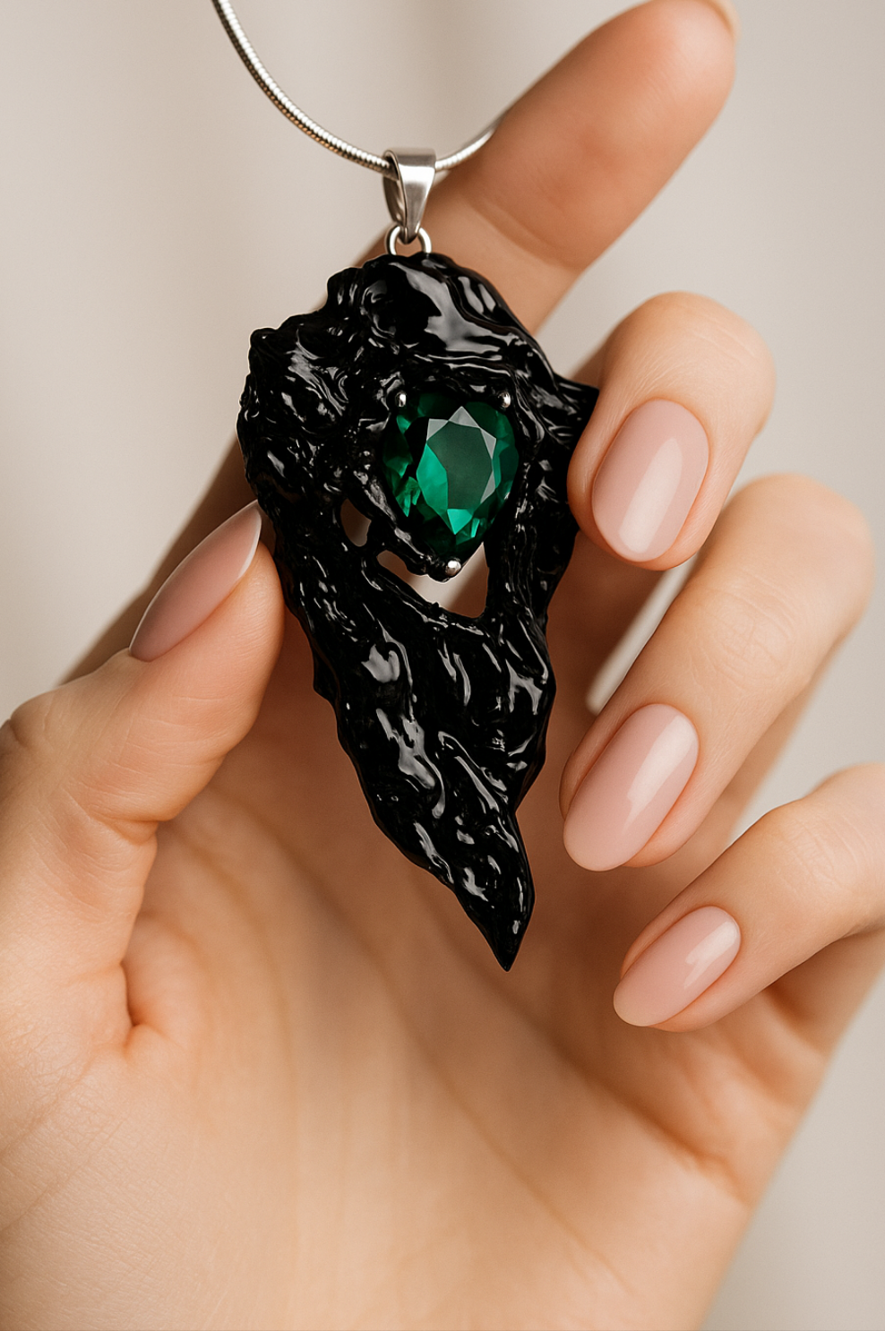 Futuristic Sustainable Statement Necklace WICKED