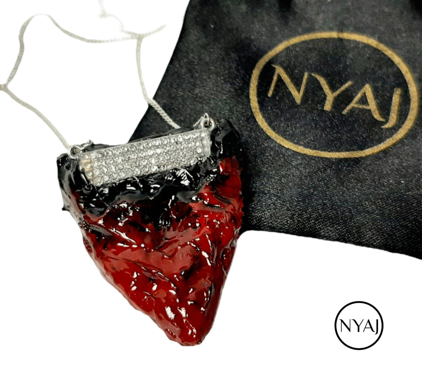 S925 Sustainable Statement Necklace "Beauté" Handmade Valentines Day Gift for her Classy Mystical Unique RARE Modern Gothic Avant-garde Love
