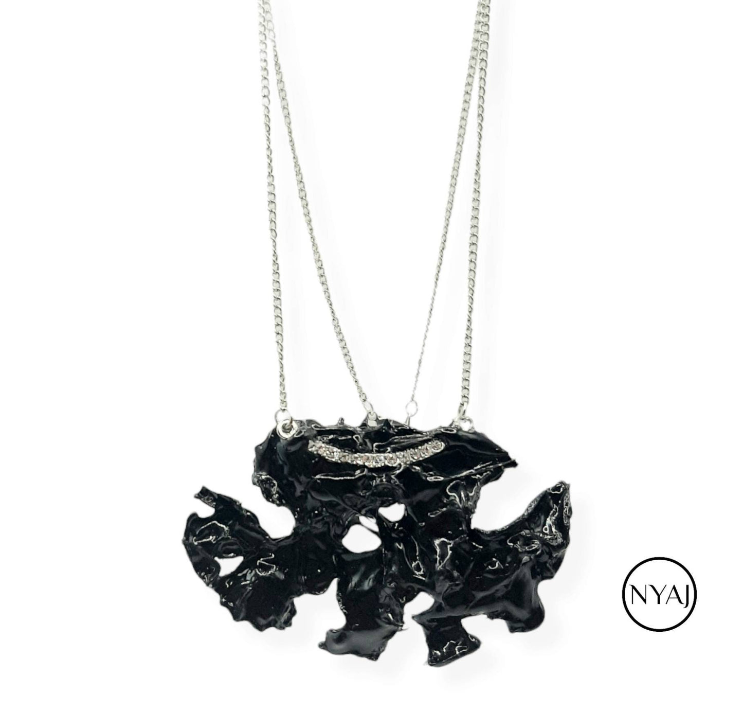 S925 Sustainable Statement Necklace Chloé Handmade Valentines Day Gift Classy Mystical Unique Upcycled RARE Modern Gothic Avant-garde Grunge