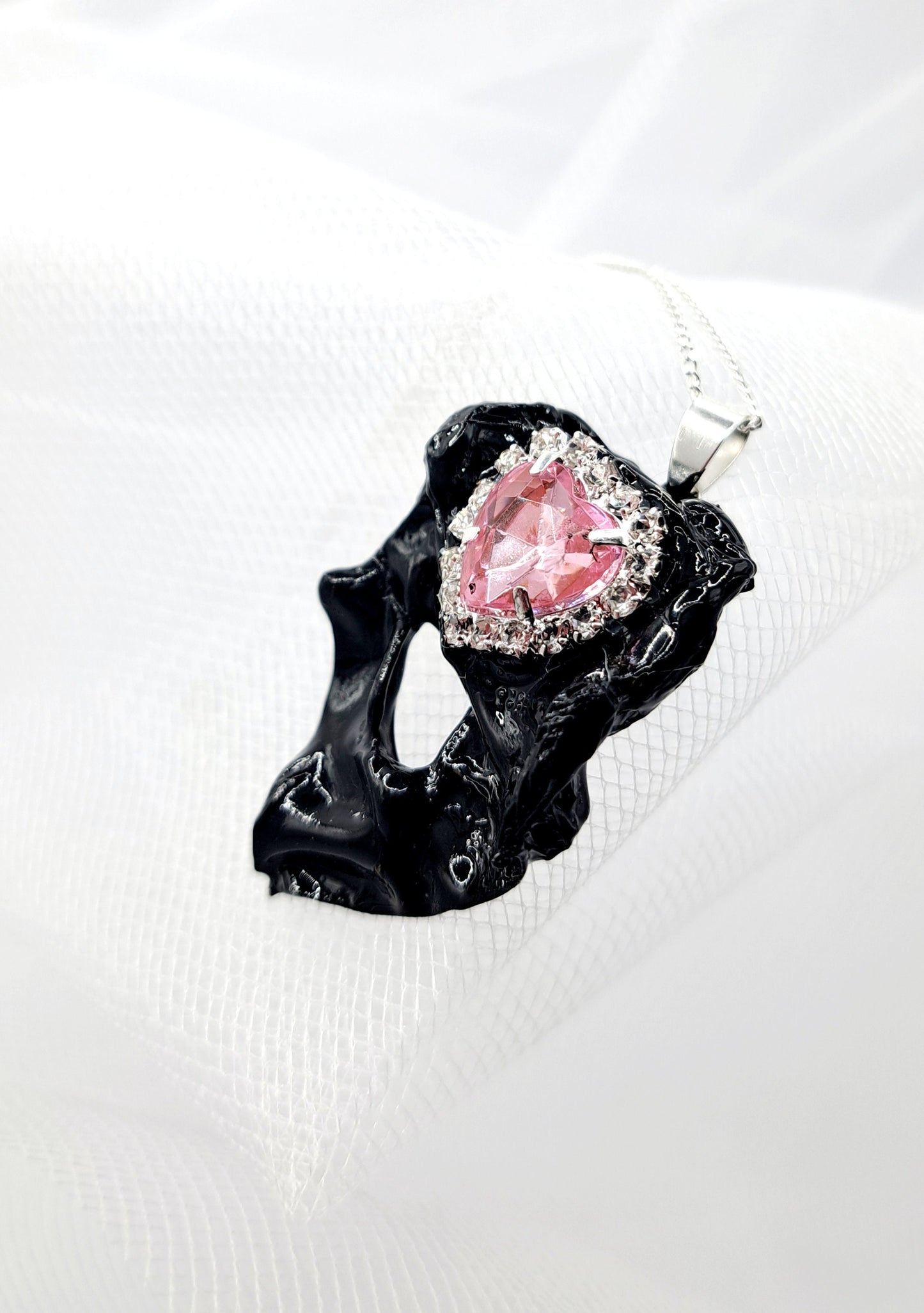 S925 Sustainable Statement Necklace Mother's Day Gift Handmade Classy Mystical Unique Eco Modern Avant-garde Dark Feminine