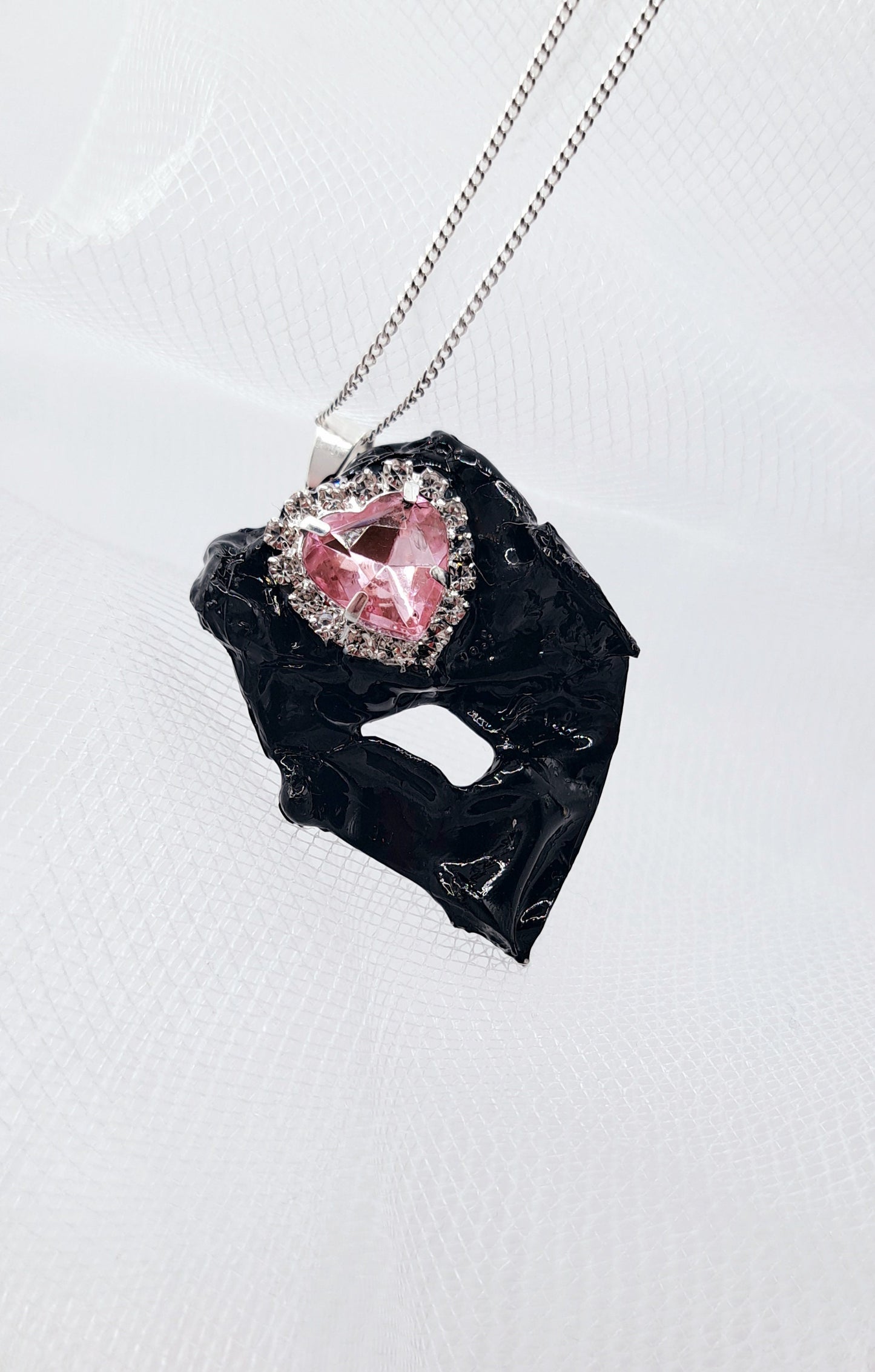 S925 Sustainable Statement Necklace Mother's Day Gift Handmade Classy Mystical Unique Eco Modern Avant-garde Dark Feminine