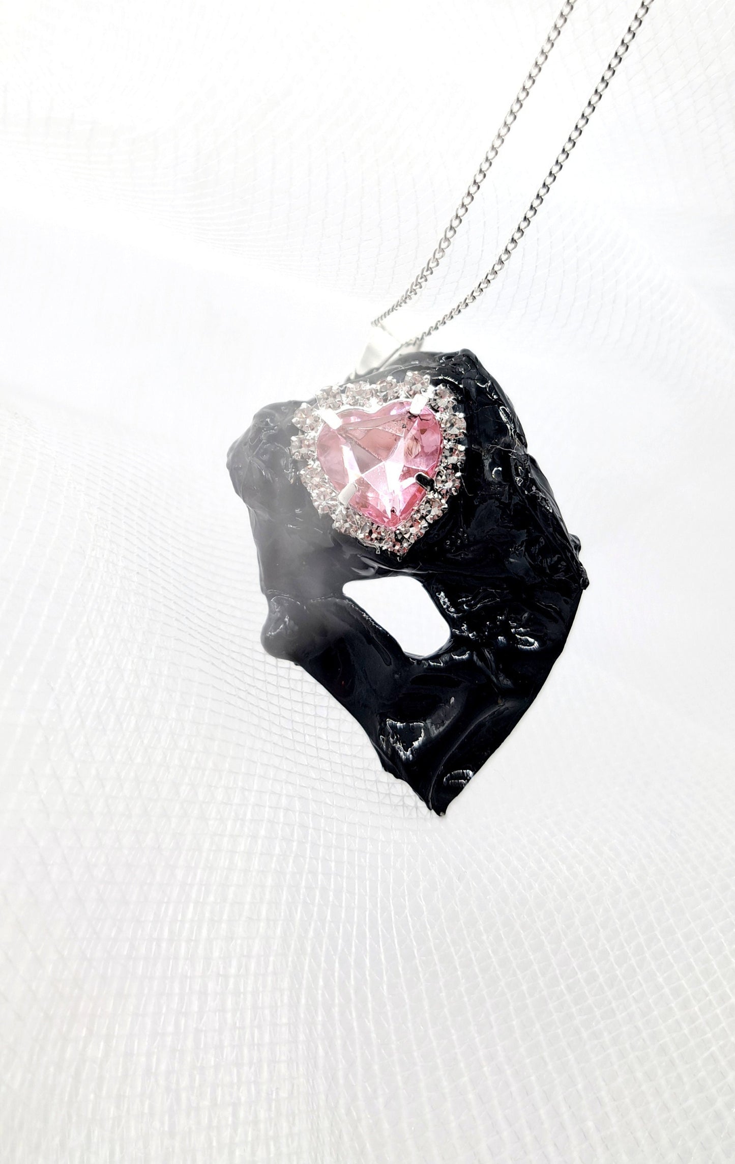 S925 Sustainable Statement Necklace Mother's Day Gift Handmade Classy Mystical Unique Eco Modern Avant-garde Dark Feminine