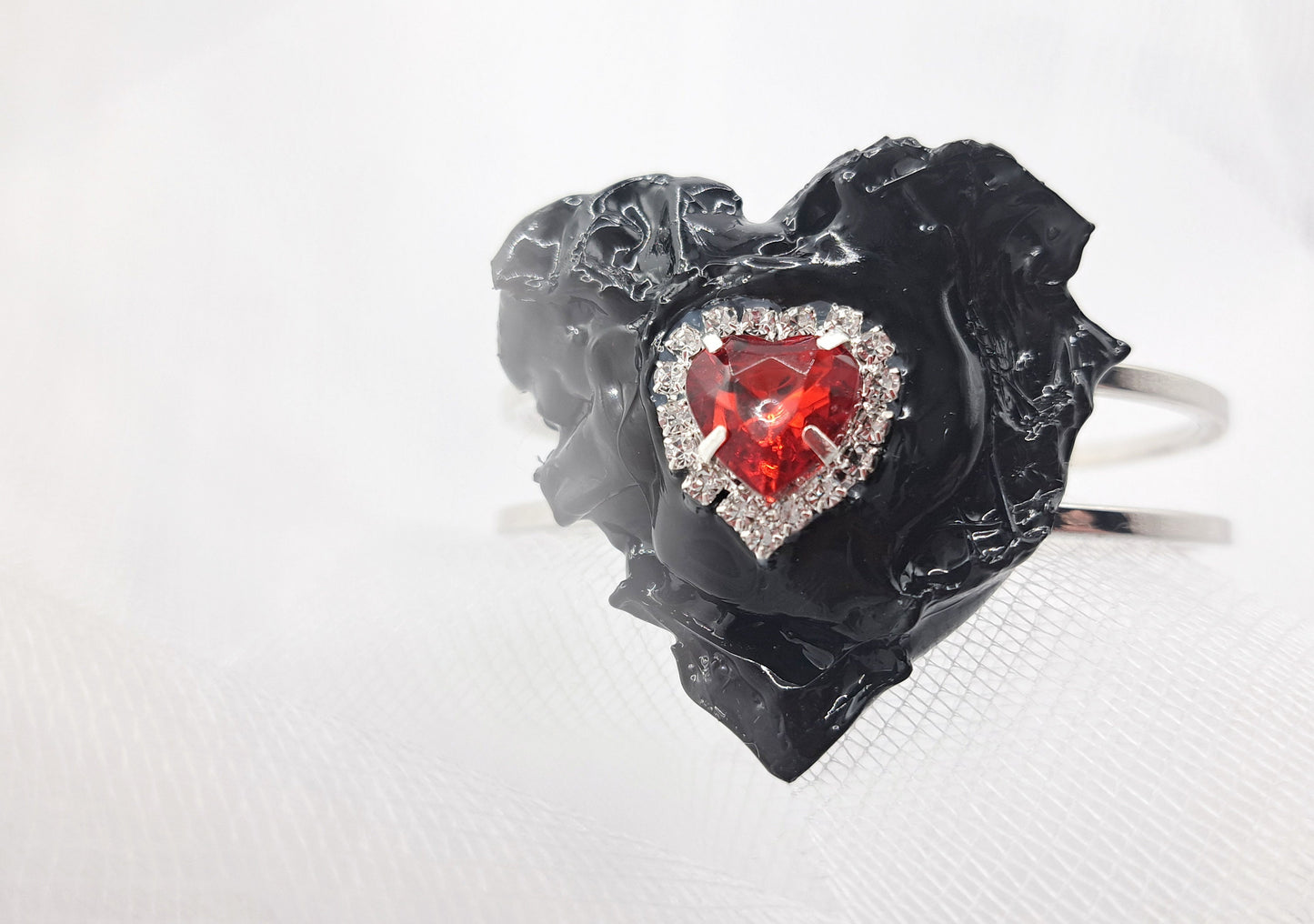 Sustainable Statement Bracelet APHRODITE Handmade Mothers Day Gift Classy Mystical Unique Upcycled Modern Avant-garde Dark Feminine