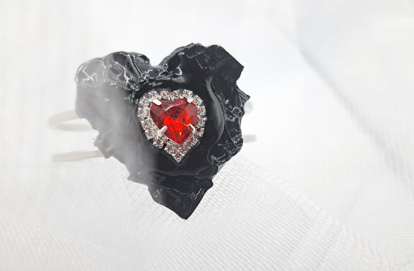 Sustainable Statement Bracelet APHRODITE Handmade Mothers Day Gift Classy Mystical Unique Upcycled Modern Avant-garde Dark Feminine